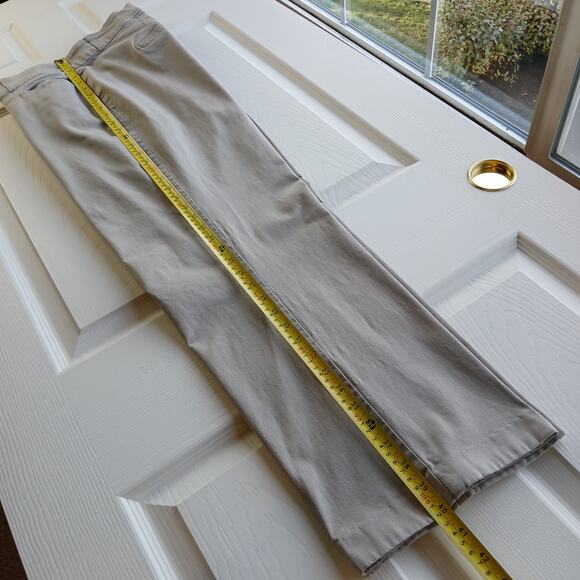 Gloria Vanderbilt Charlene Khaki Chinos 18W avg flat front high rise straight - Picture 14 of 15